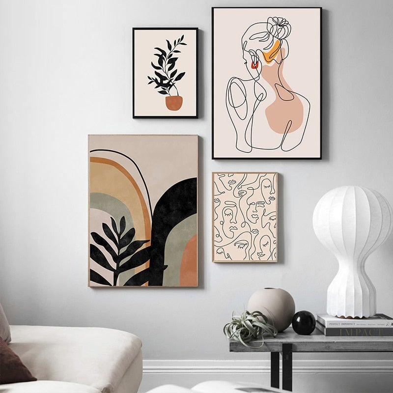 Wall Decor Abstract Minimalist Wall Art - Living Simply House